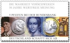 5 Pfeifen Deutsche Bundesbank Sondermarke