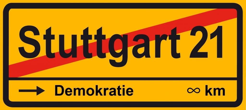 Stuttgart 21, muss Feudal-Demokratie heute noch sein Stuttgart 21 und der lange Weg zur Demokratie<br>Quelle des Ursprungsbildes: http://upload.wikimedia.org/wikipedia/commons/a/a9/Stuttgart_21_Ende.svg</small>