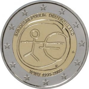 Euro-Münzen Metall Sachwert flucht in den euro Wert Bestand