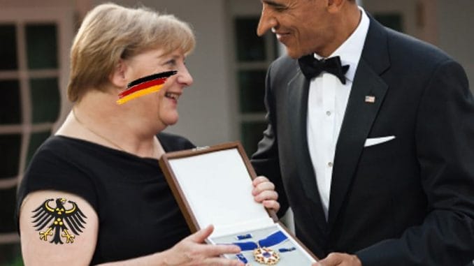 Merkel Obama Economic Nobel War Prize Wirtschafts Kriegsnobelpreis