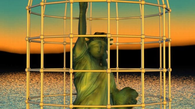 Statue of Prison Liberty 21th Century