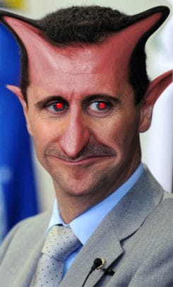 Bashar al Assad devil