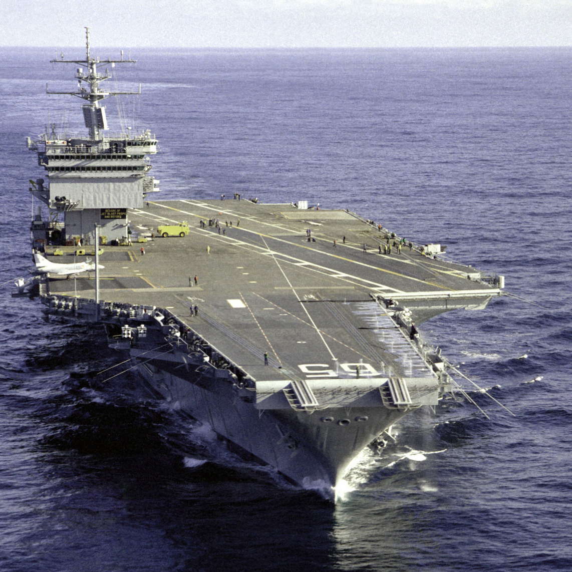 USS_Enterprise_(CVN-65),_bow_view_1983