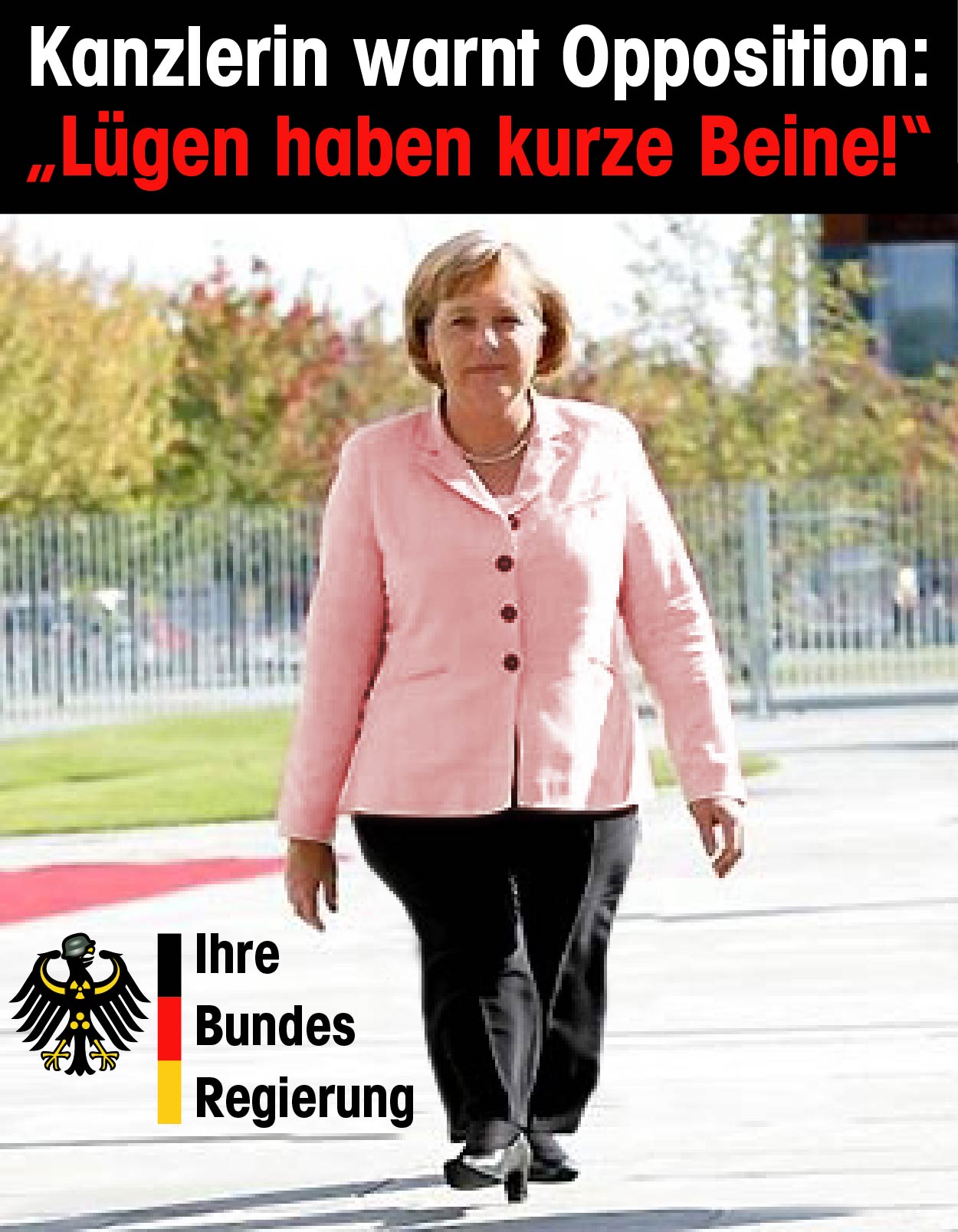 Warnung der Kanzlerin Merkel