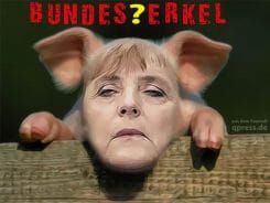 Bundes Merkel Ferkel Saustall Animal Farm Regierung