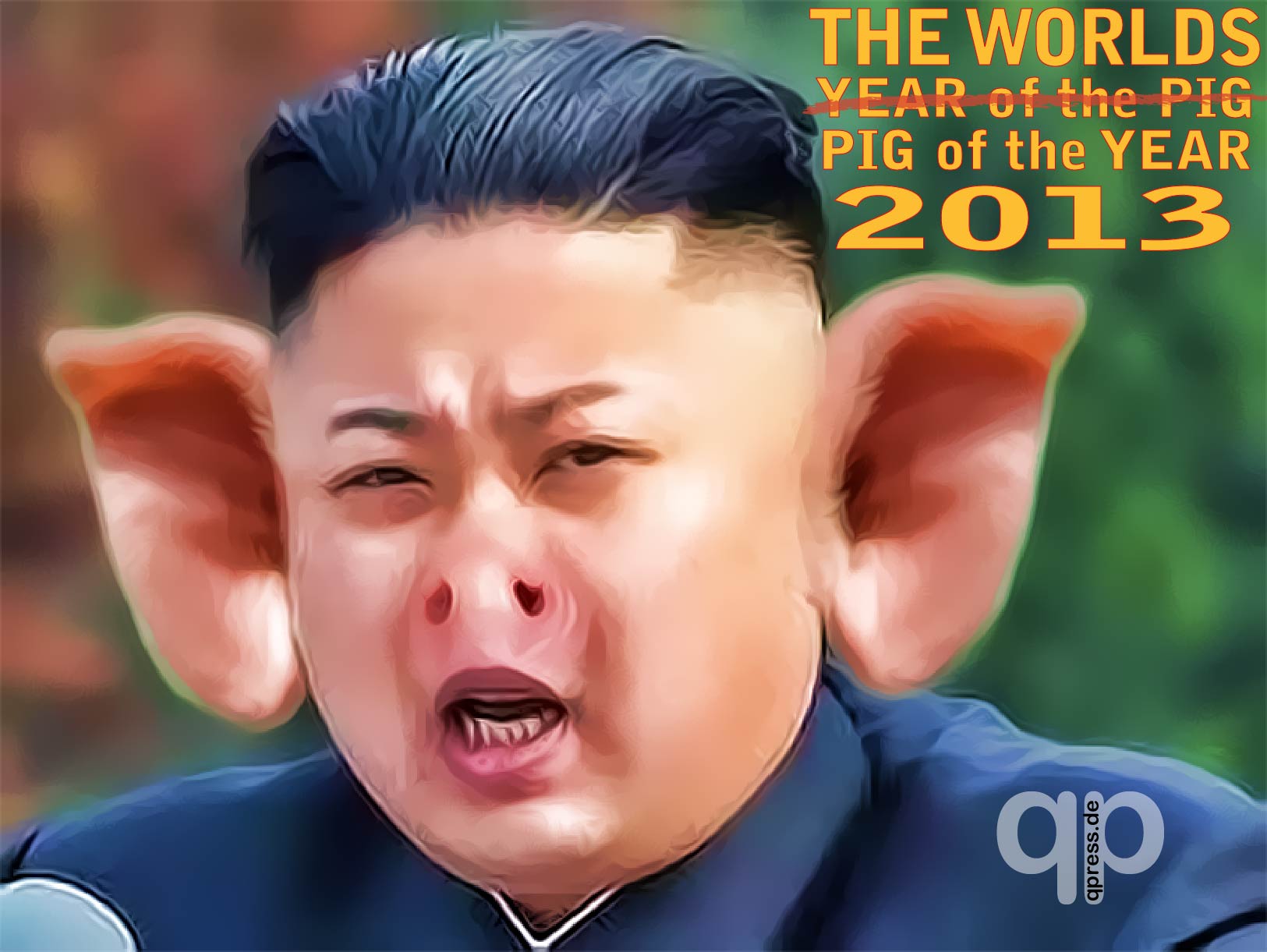 Kim Jong Un PIG Schwein Nordkorea Diktator