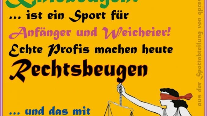 Justitia Kniebeugen Rechtsbeugen Profis gericht Recht Justiz Skandal
