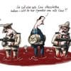 Obamas rote Linie Syrien Giftgas Assad nahost Krise karikatur Klaus Stuttmann