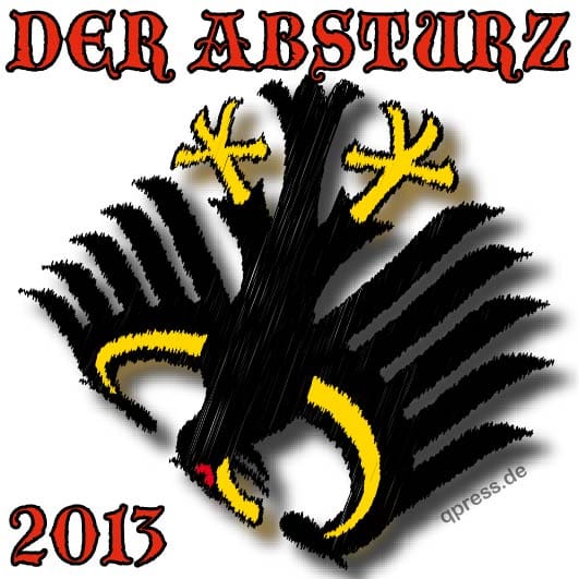 Bundesadler schwarz gelb Absturz ungueltige Wahl 2013 Wahlgesetz indirekte Demokratie