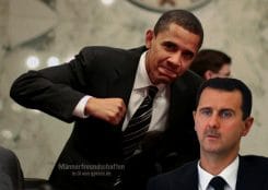 barack Obama syrien syria mens friendship baschar al assad happy days qpress