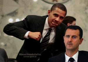 Syrien-Konflikt endgültig gelöst, finales Kriegskonzept ist sofort umsetzbar U.S. Senator Barack Obama poses alongside Lugar at a Senate Committee in Washington