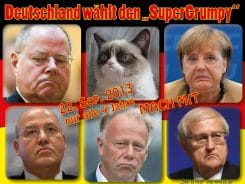 dsds 2013 btw Bundestagswahl grumpy deutschland sucht den supergrumpy merkel steinbrueck gysi trittin bruederle parteien wahlzirkus