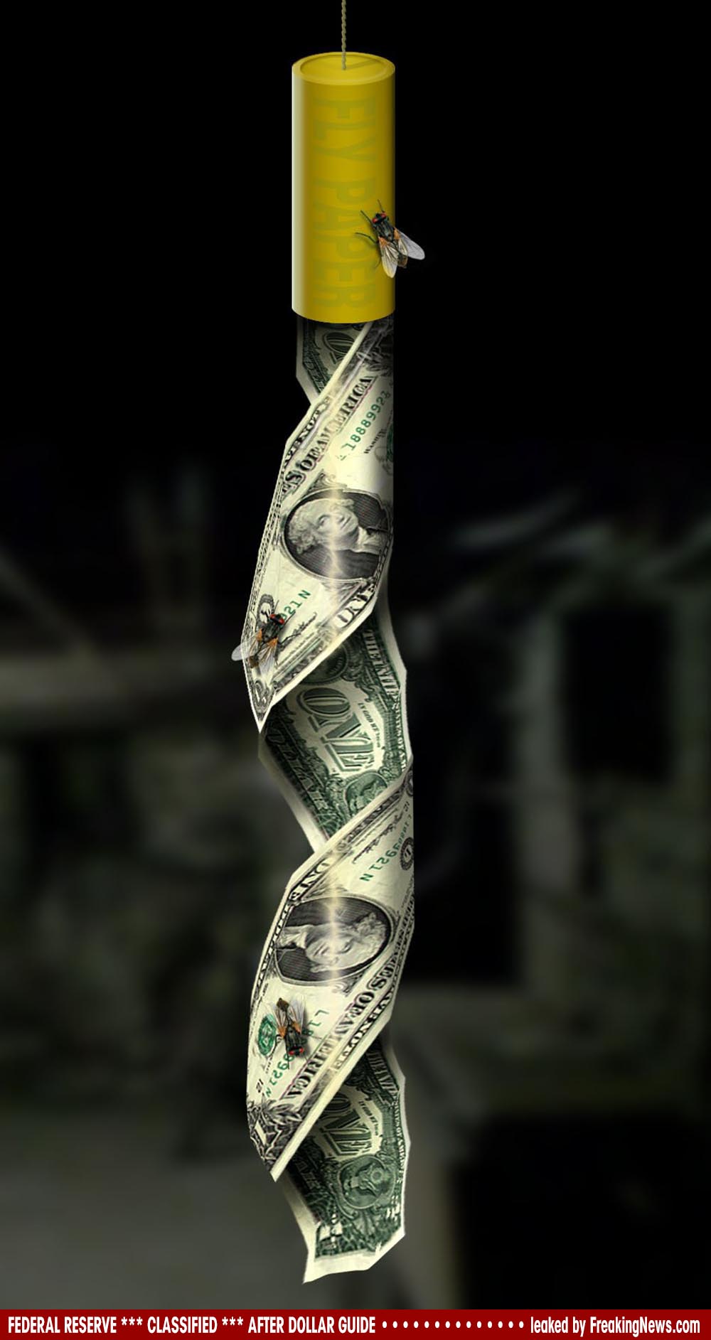 Dollar-Fly-Trap-Fliegenfalle-dreck-geld-klebt-stinkt