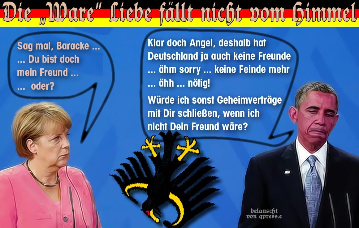 Merkel-Abhörskandal-Wiedergutmachung: Obama will sich für die Aufhebung der Feindstaatenklausel einsetzen merkel_obama_du_bist_doch_mein_freund_ware_liebe_freundschaft_und_aufrichtigkeit