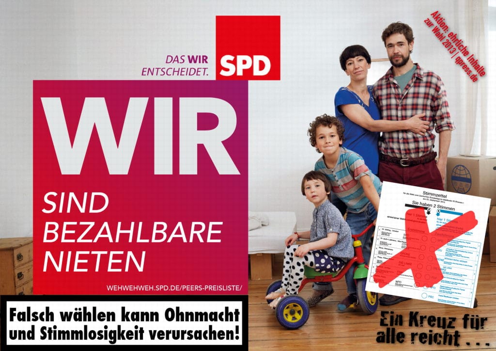 SPD-Genossen 4 Jahre beitragsfrei im Fall der großen Koalition SPD bezahlbare Nieten Wahlkamp grosse koalition demokratie endphase verrat