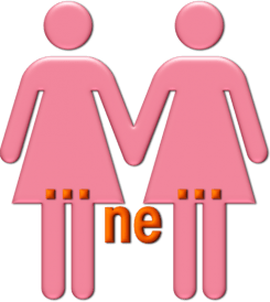Woman and Woman homosexual icon qpress