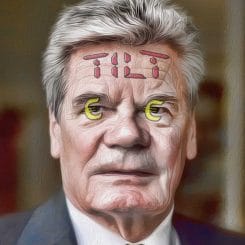 Joachim Gauck Euros in den augen tilt entlaesst kabinett und loest parlament auf