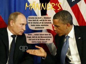 NATO in Not, G1 verkündet Bedingungen in der Ukraine-Krise Putin obama mens talk about ukraine and history Kopie