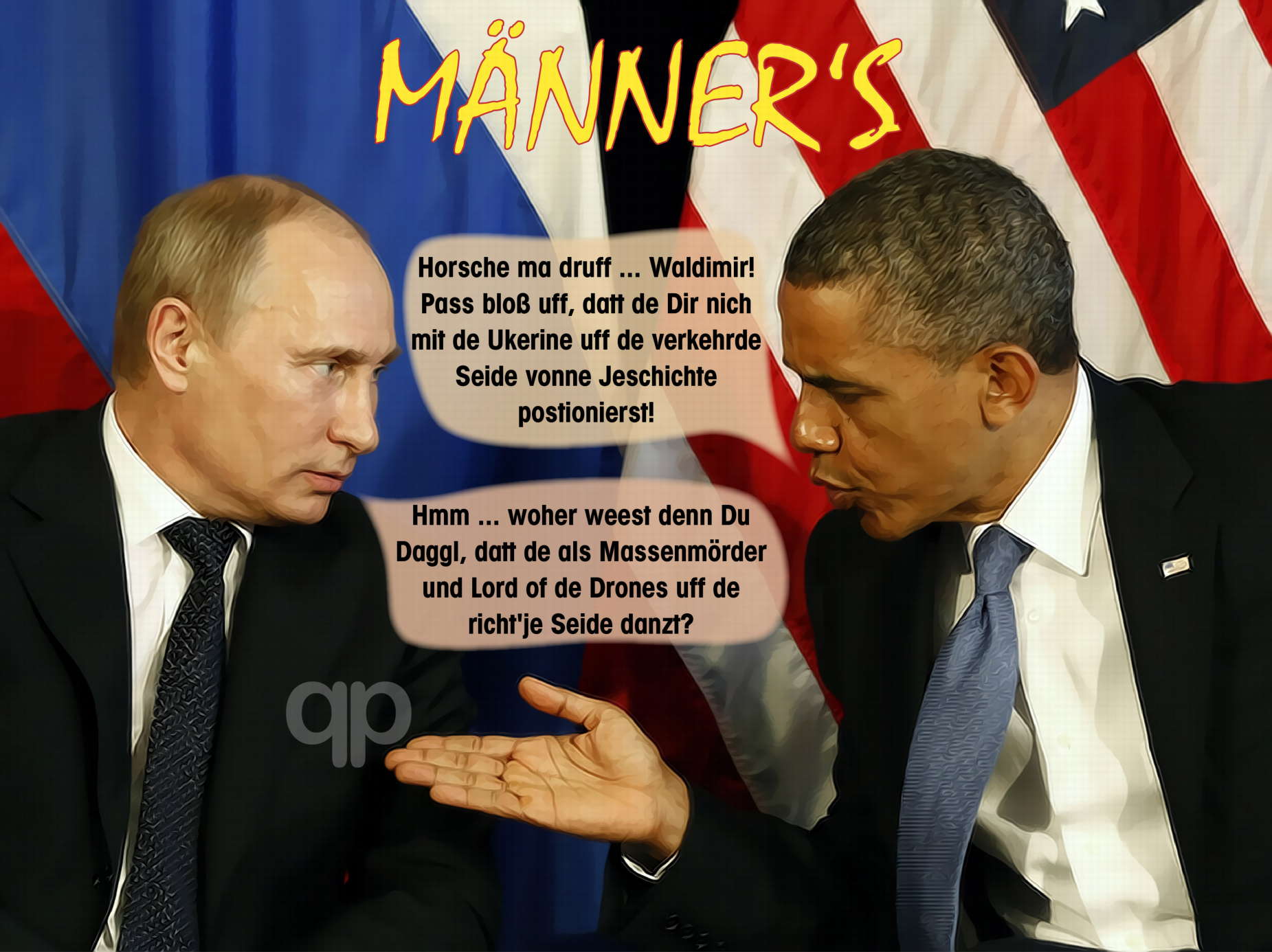 Putin obama mens talk about ukraine and history Kopie