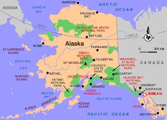Alaska geht zurück an Russland, Rest an die Indianer, 300 Mio. Amerikaner heimatlos alaska-national-parks reservate for not native americans