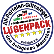 Grüne & Linke bieten Merkel politisches Asyl an Luegenpack Siegel All-Parteien plus Mainstream verliehen von den belogenen Menschen Pressefreiheit Luegenmonopol