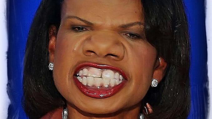 Condoleezza Rice Gondel Lisa Reis Kriegstreiberin Aussenministerin unter Bush Hetzer