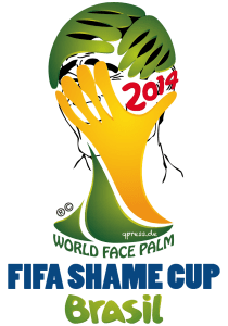 EU-Verbot für Nationalmannschaften rückt näher FIFA-WORLD-FACE-PALM-SHAME-CUP-BRAZIL-2014-LOGO-qpress