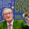 Jean Claude Clown Juncker EU Diktatur Kommission Europa Praesident Wahlkampf Europawahl 2014 Spitzenkandidat qpress