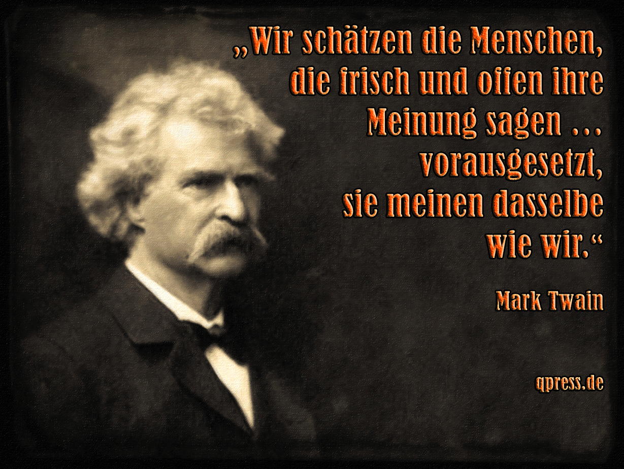 Mark Twain – Meinungsfreiheit