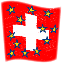 Flag of Switzerland schwizer Flagge Kaese durchloechert neutralitaet verloren sanktionen gegen russland qpress