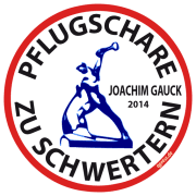 Pflugschare zu Schwertern Joachim Gauck 2014 qpress