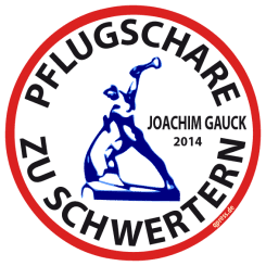 Pflugschare zu Schwertern Joachim Gauck 2014 qpress