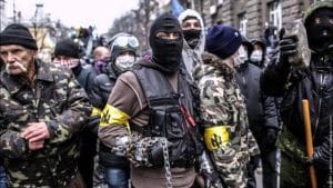Flüchtiger Bundeswehrsoldat kämpft in der Ukraine auf der falschen Seite ukraine rechter sektor deustche werte streiter fuer deutschtum und eine saubere rasse rassisten neonazis gewaltbereite vollpfosten Idioten