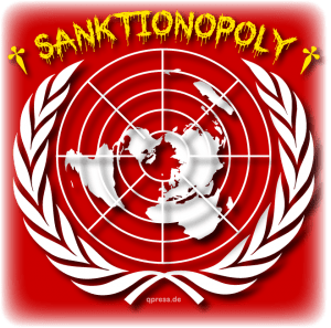 Kreml-Hausverbot für Merkel, neue Sanktionopoly-Runde UN Uno Nothings Logo_of_the_United_Nations_Sanctions Sanktionopoli USA Russland sanktionen spielchen