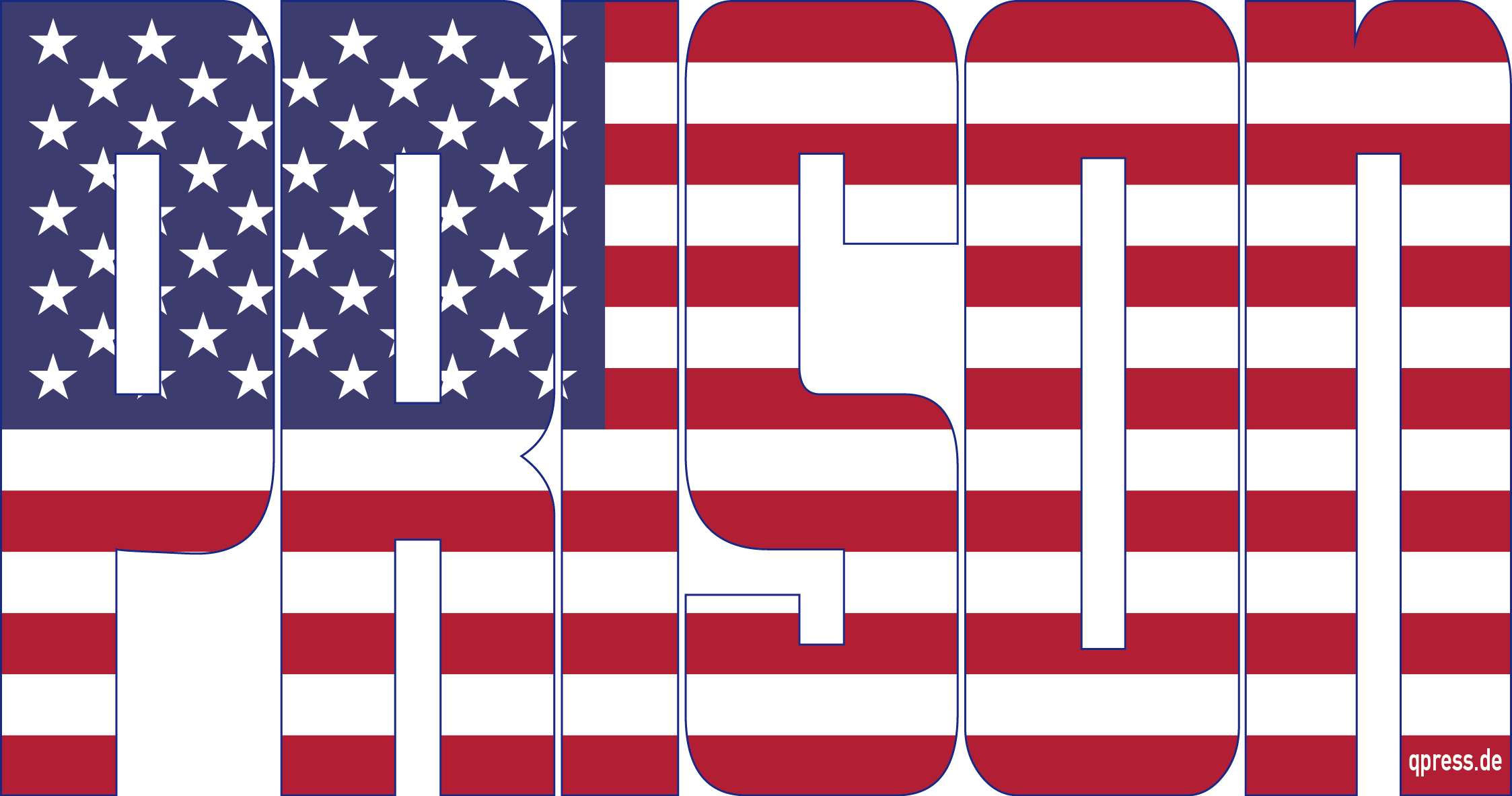 USA Prison Flag Gefaengnisstaat inmates Inhaftierungsrate Knast Jail Demokratie Vergleich Rechtsstaat in weiss