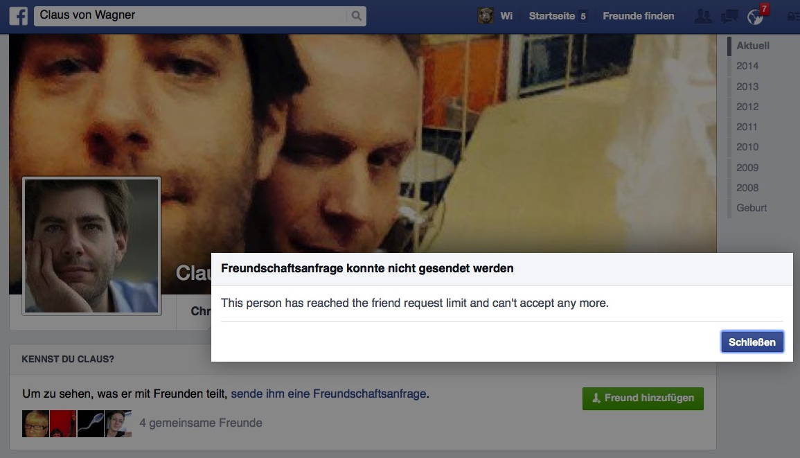 Claus von Wagner Freund werden ist schwer Facebook reguliert das Leben von Kabarettisten qpress