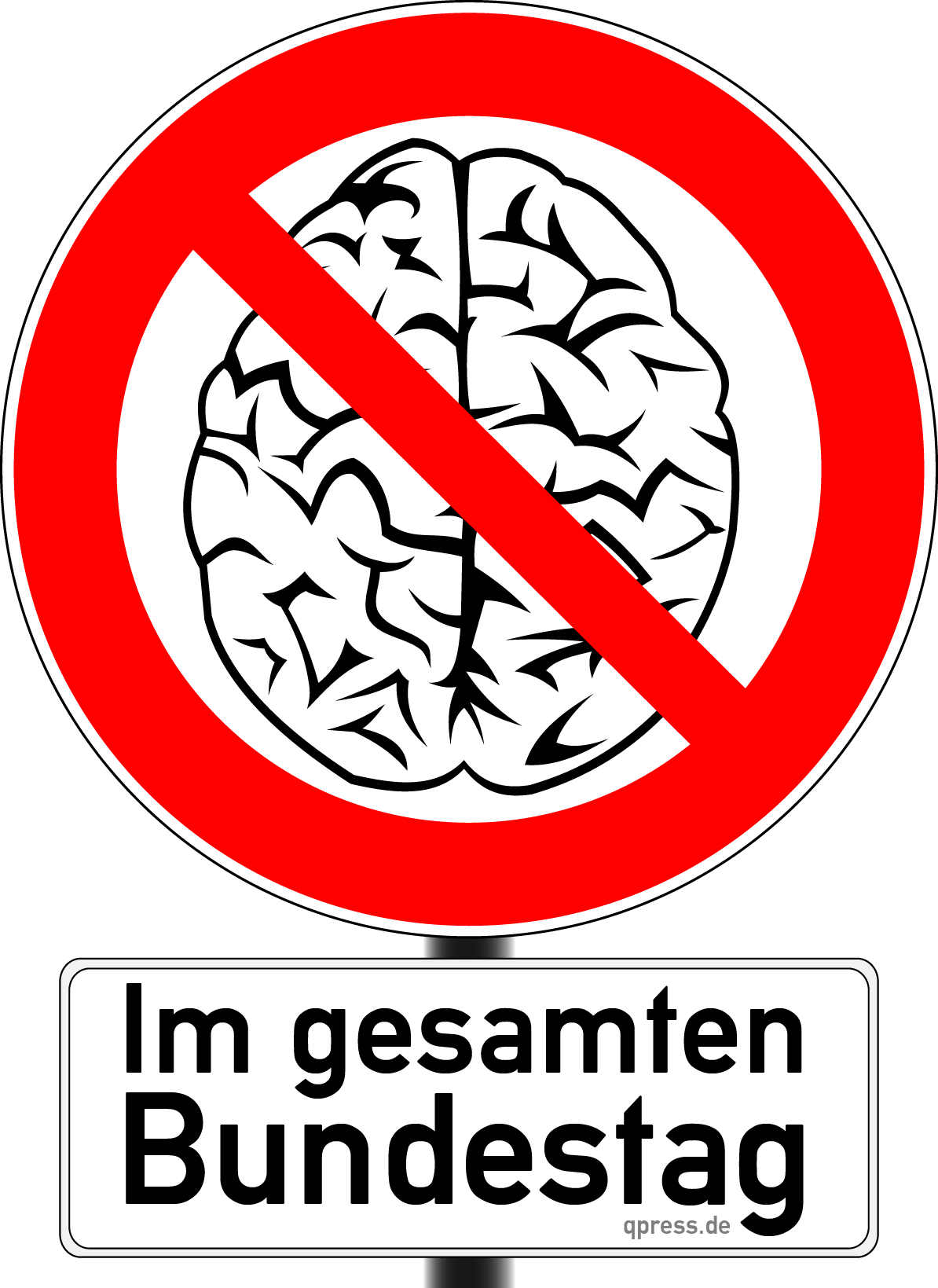 Denkverbot Brain Gehirn Verbot Bundestag Plenarsaal Politik Fraktionsstimmvieh Meinungsfreiheit Pressefreiheit Gaengelung Bevormundung_150