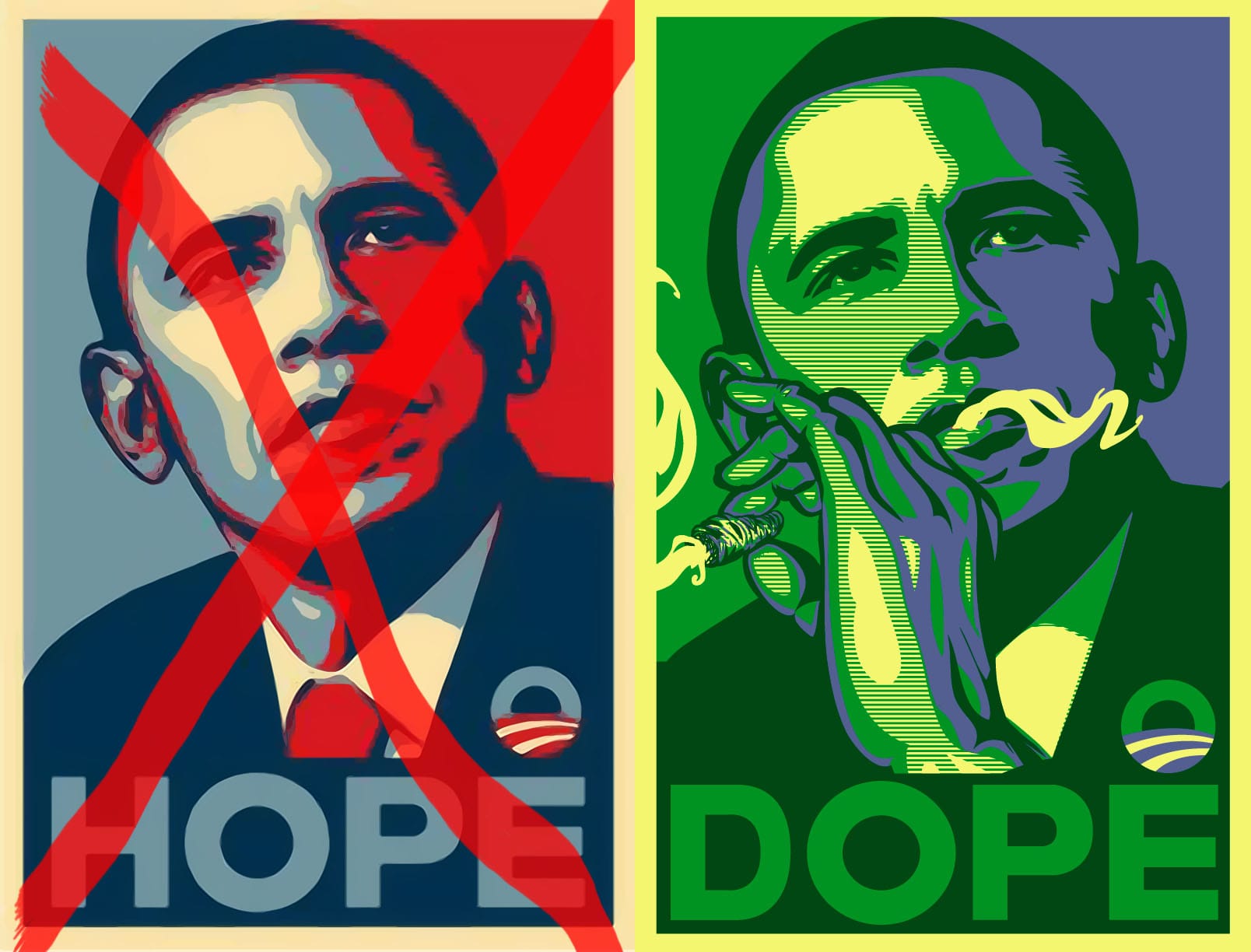 Barack_Obama_No_Hope_more_Dope_poster_Drogen fuer den Weltfrieden drogenfreigabe hasch hanf Marihuana cannabis gras