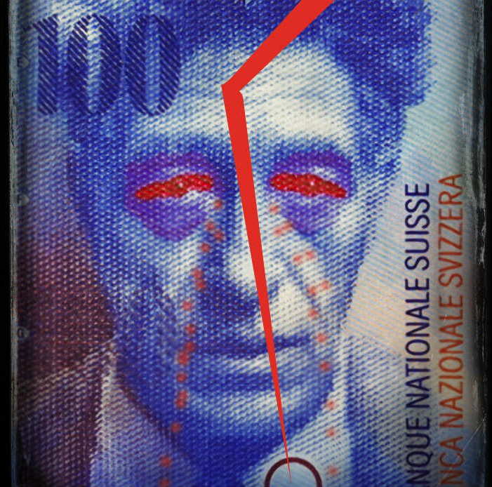 Switzerland Schweiz 100 Francs Schweizer Franken Geld Waehrung Schweiz Euro Paritaet Wechselkurs Geldschein Scheingeld Geldnote Europa Wechselkurse Kopie