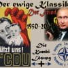Der ewige Klassiker FeinBILD Russland Putin CDU Merkel Deutschland Wahlplakat 1950 2015