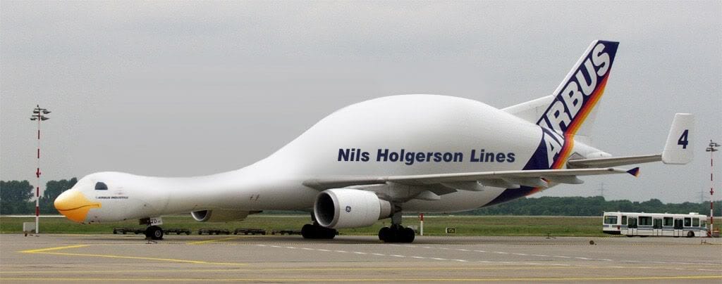Airbus-Spezial Flugzeug Nils Holgerson Lines Sonderanfertigung