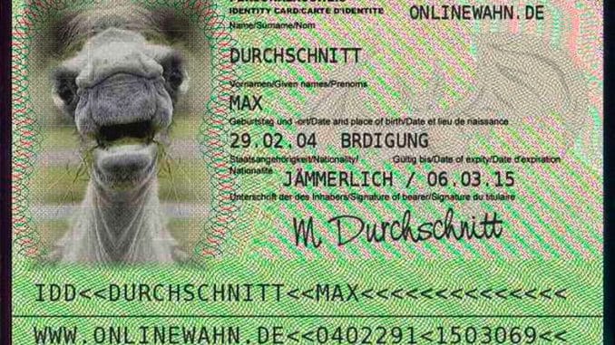 Max Durchschnitt Terror Buerger Ueberwachung Einschraenkung Reisefreiheit Personalausweis Kamel Grundrechte Entzug