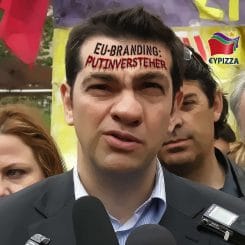Alexis Tsipras Parteifuehrer SYRIZA neue Regierung Griechenland Aufruhr Revolution Putinversteher EU Europa Widerstand Aufruhr