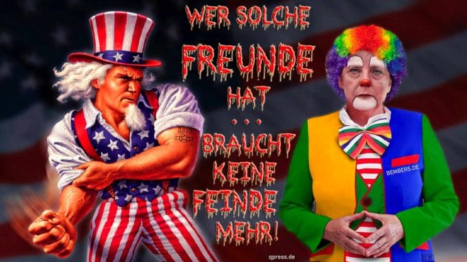 Wer solche USA Merkel Obama Freunde hat braucht keine Feinde mehr qpress kasernen deutsch amerikanische freundschaft
