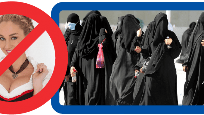 Dirndl Burka Tradition Niqab bekleidung anstand sitte gastfreundschaft respekt fluechtlinge bayern peinlichkeit selbstverleugnung 01