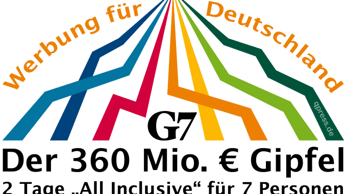G7 Deutschland Elmau der 360 Mio Euro Gipfel 2 Tage All Inclusive fuer 7 Personen