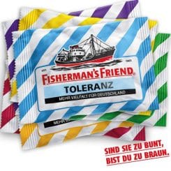 Fishermans friend fuehrers braune welle vollhohol pastillen menthol braune Welle