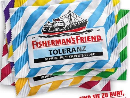 Fishermans friend fuehrers braune welle vollhohol pastillen menthol braune Welle
