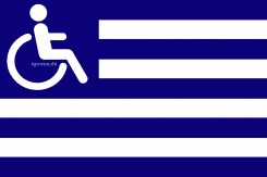 Flag of Greece ehrenbuerger schaeuble for handicpt behindert neues Griechenland Tsipras Syriza