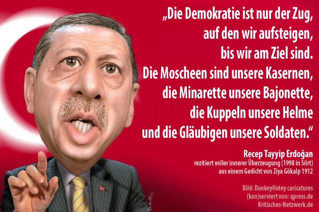 Erdoğan bietet EU Tauschprogramm: Syrer gegen Türken Recep_Tayyip_Erdogan_Turkey_Tuerkei_prime_minister_Menschenrechte_Frauenrechte_Adalet_ve_Kalkınma_Partisi_AKP_Todesstrafe_Kurden_Bozkurt_PKK_NATO_by_DonkeyHotey_caricatures_qp